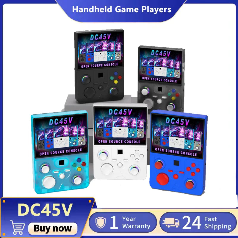 Retro Handheld Game Console 4.5" IPS Screen 18000+Games RGB Light 3D Hall Joystick 4000mAh Support WIFI Portable Game Console
