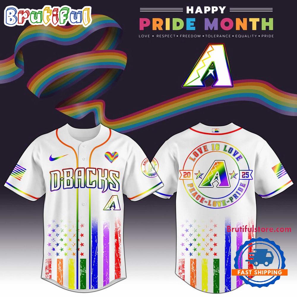 Arizona Diamondbacks 2025 Happy Pride Month Limited Edition Baseball Jersey