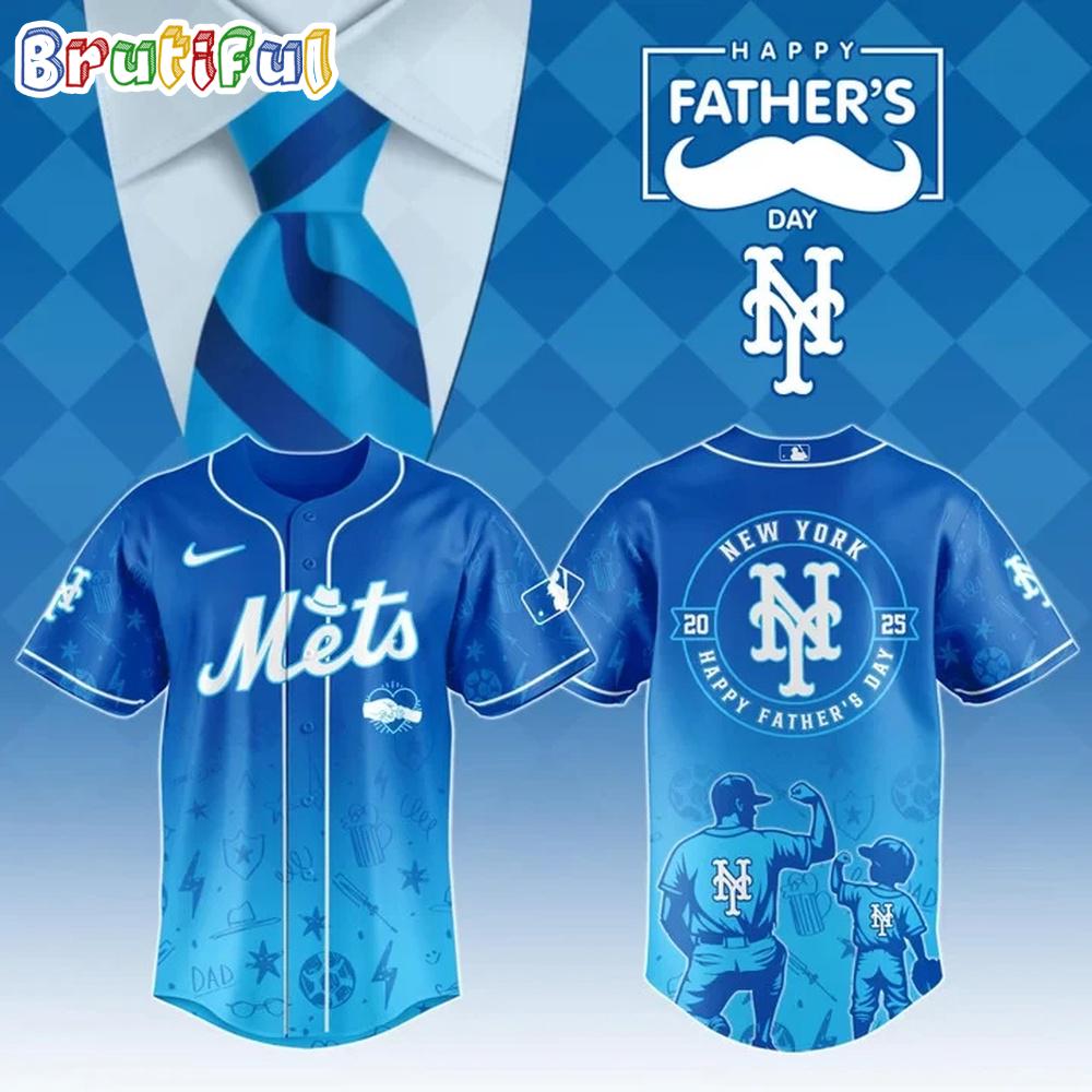 New York Mets Special Father's Day 2025 Baseball Jersey