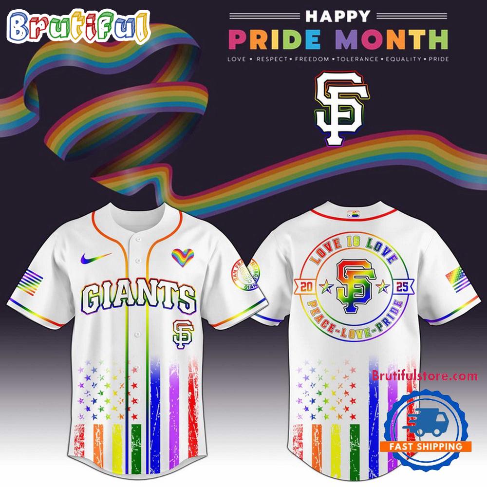 San Francisco Giants 2025 Happy Pride Month Limited Edition Baseball Jersey